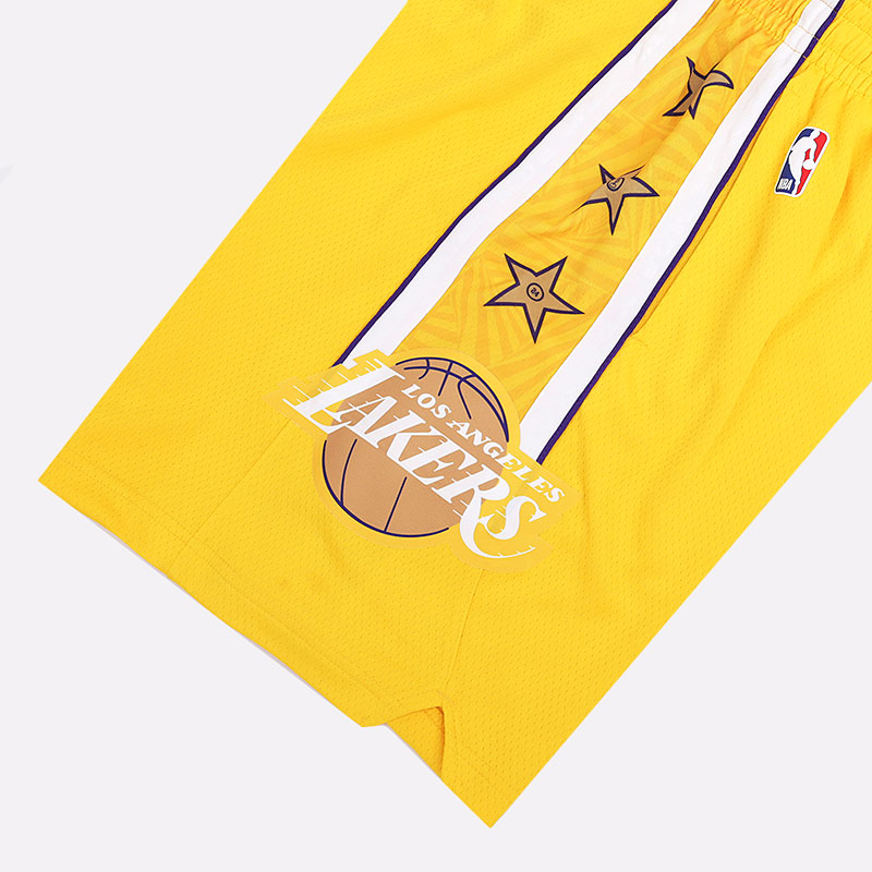 мужские желтые шорты Nike Lakers City Edition NBA Swingman Shorts BV5873-728 - цена, описание, фото 3